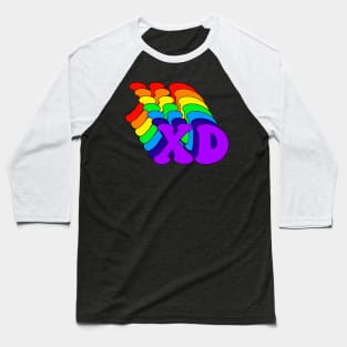 Rainbow Retro XD Baseball T-Shirt